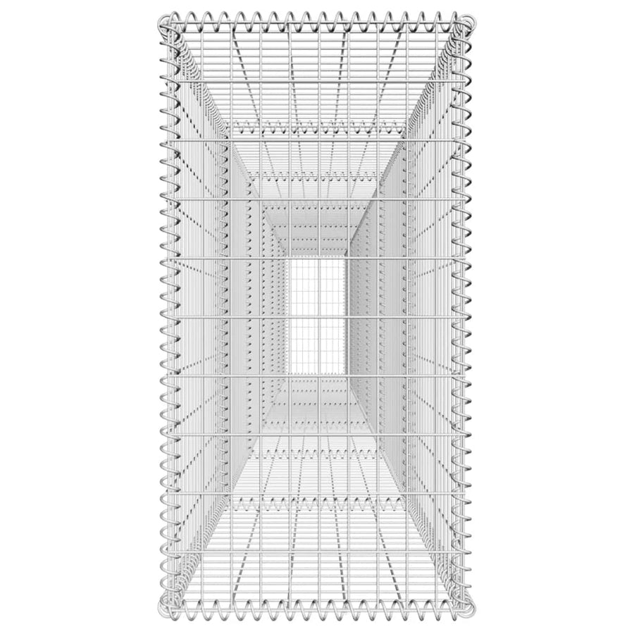 Schanskorfmuur Met Deksel Gegalvaniseerd Staal 600 x 50 x 100 cm