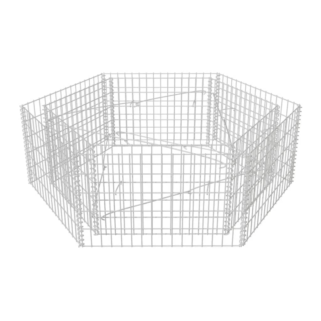 Gabion Plantenbak Verhoogd Zeshoekig 60X40X50 Cm 160 x 139 x 50 cm
