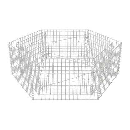 Gabion Plantenbak Verhoogd Zeshoekig 60X40X50 Cm 160 x 139 x 50 cm