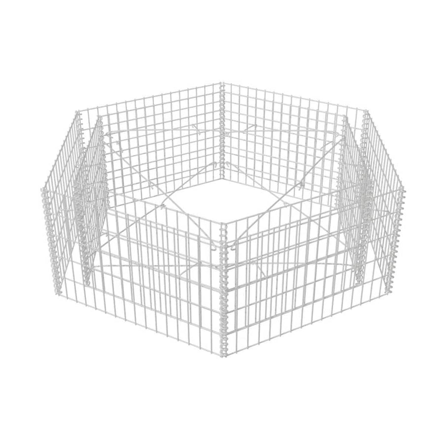 Gabion Plantenbak Verhoogd Zeshoekig 60X40X50 Cm 160 x 139 x 50 cm