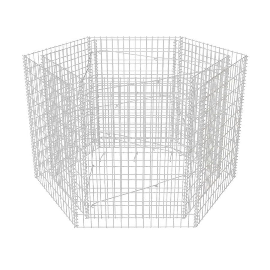 Gabion Plantenbak Verhoogd Zeshoekig 60X40X00 Cm 160 x 139 x 100 cm