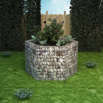 Gabion Plantenbak Verhoogd Zeshoekig 60X40X00 Cm 160 x 139 x 100 cm