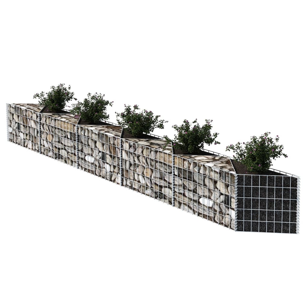 Gabion mand 300x30x50 cm gegalvaniseerd staal 300 x 30 x 50 cm