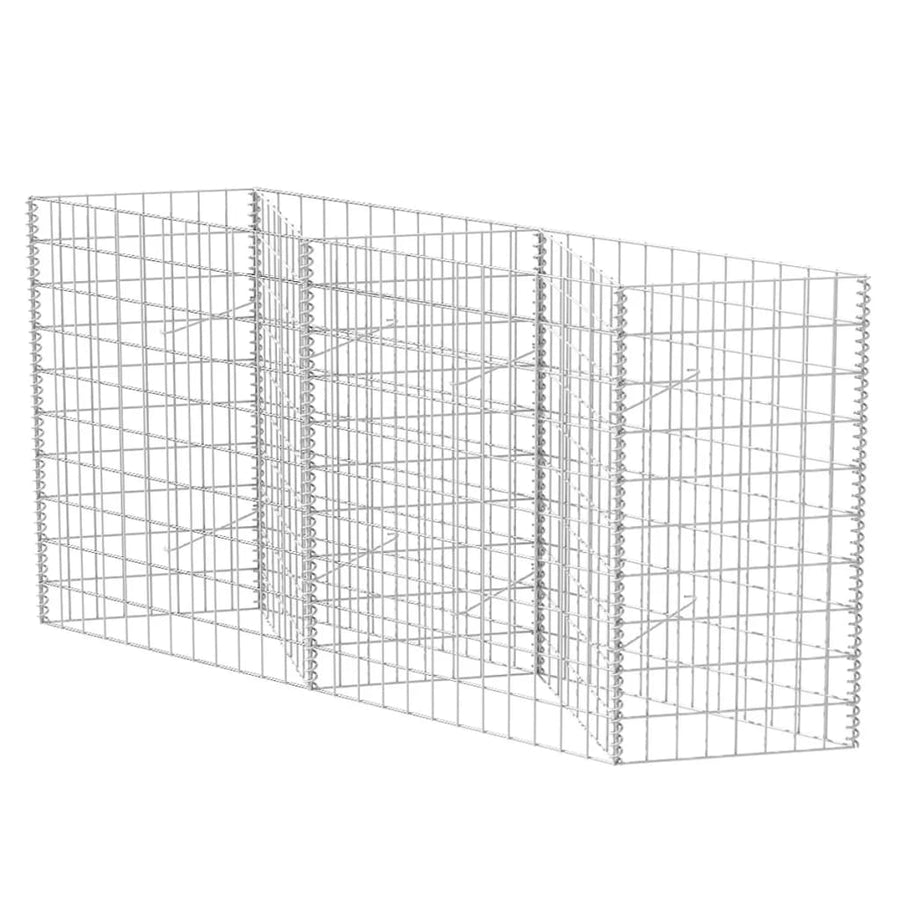 Gabion mand 120x30x100 cm gegalvaniseerd staal 120 x 30 x 100 cm