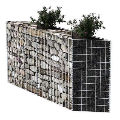 Gabion mand 120x30x100 cm gegalvaniseerd staal 120 x 30 x 100 cm