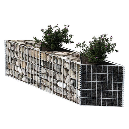 Gabion mand 120x30x50 cm gegalvaniseerd staal 120 x 30 x 50 cm