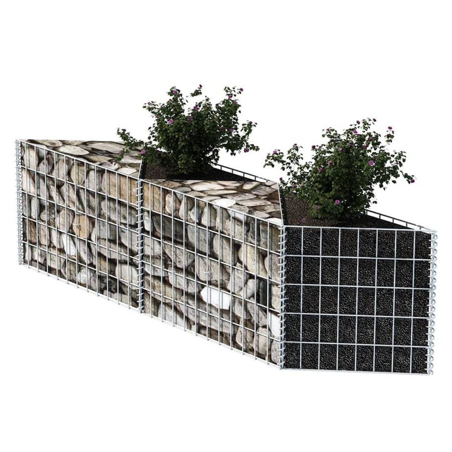 Gabion mand 120x30x50 cm gegalvaniseerd staal 120 x 30 x 50 cm