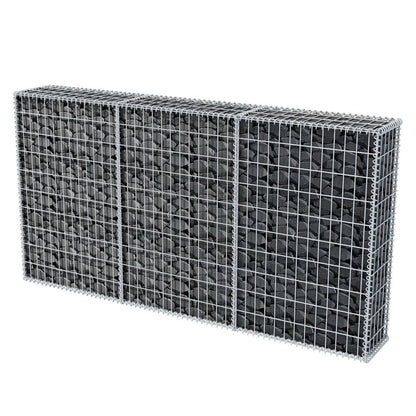 Gabion Mand Gegalvaniseerd Staal 200 x 30 x 100 cm