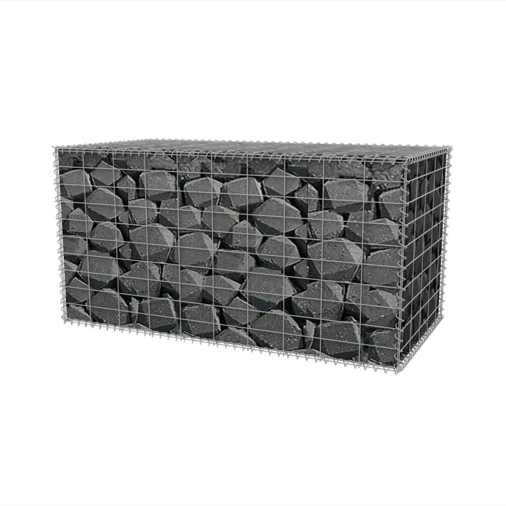 Gabion mand 100x50x50 cm gegalvaniseerd staal 100 x 50 x 50 cm