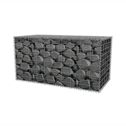 Gabion mand 100x50x50 cm gegalvaniseerd staal 100 x 50 x 50 cm