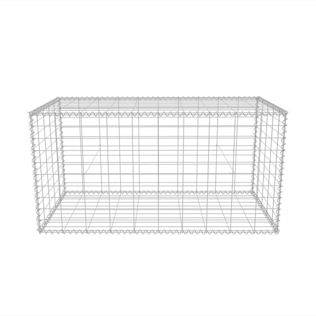 Gabion mand 100x50x50 cm gegalvaniseerd staal 100 x 50 x 50 cm