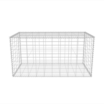 Gabion mand 100x50x50 cm gegalvaniseerd staal 100 x 50 x 50 cm
