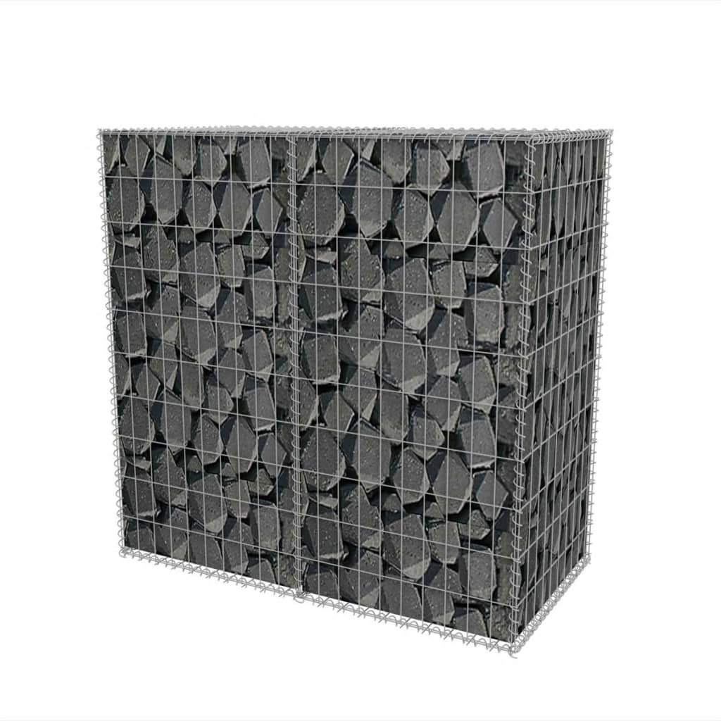Gabion mand 100x50x100 cm gegalvaniseerd staal 100 x 50 x 100 cm