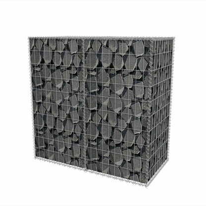 Gabion mand 100x50x100 cm gegalvaniseerd staal 100 x 50 x 100 cm