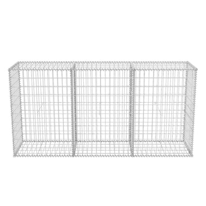 Gabion mand 200x50x100 cm gegalvaniseerd staal 200 x 50 x 100 cm
