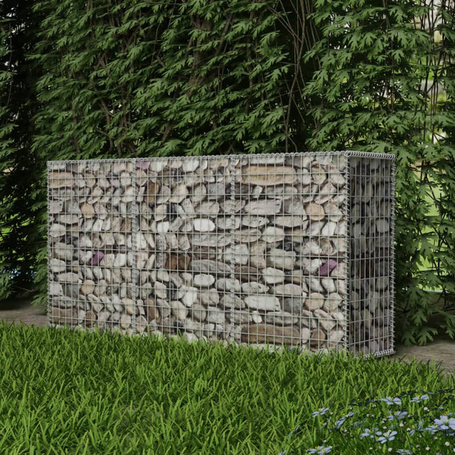 Gabion mand 200x50x100 cm gegalvaniseerd staal 200 x 50 x 100 cm