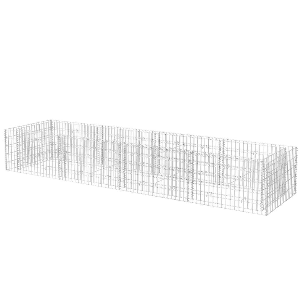 Gabion Plantenbak Verhoogd Staal 360 x 90 x 50 cm