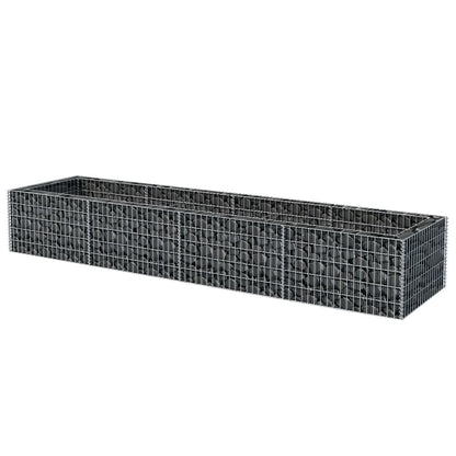 Gabion Plantenbak Verhoogd Staal 360 x 90 x 50 cm