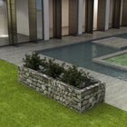 Gabion planter raised 270x90x50 cm steel