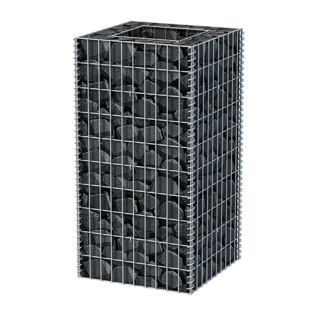Gabion Plantenbak Verhoogd Staal 50 x 50 x 100 cm
