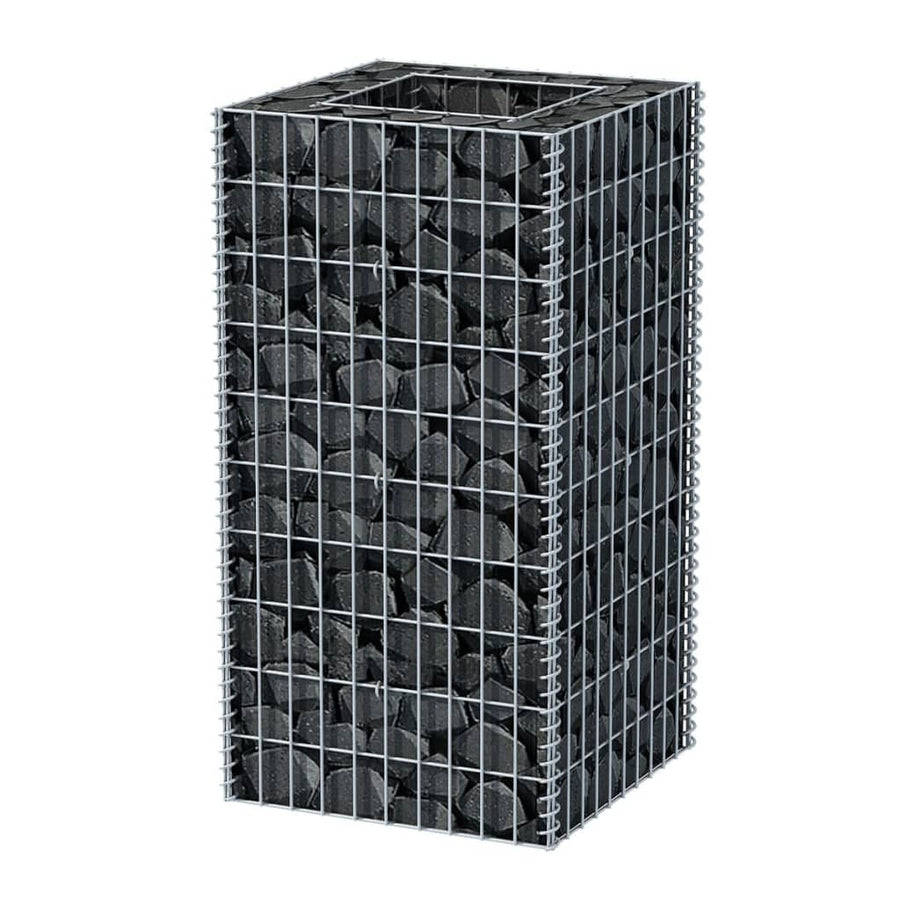 Gabion Plantenbak Verhoogd Staal 50 x 50 x 100 cm