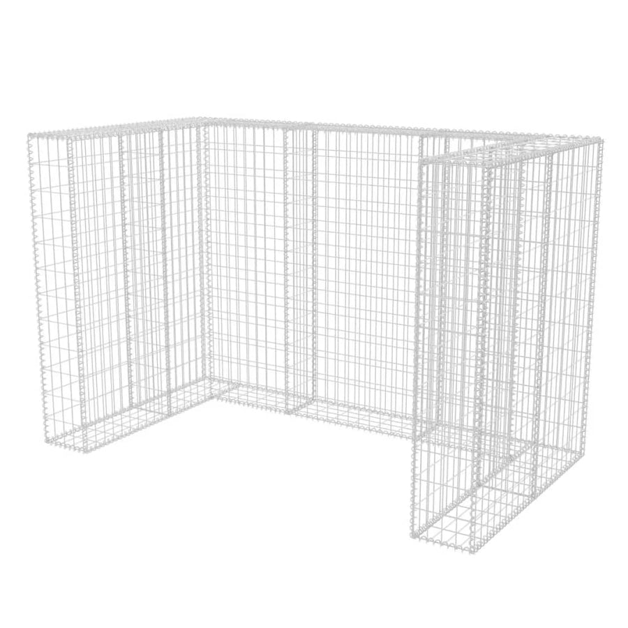 Schanskorf Dubbele Vuilnisbak Ombouw Staal 180 x 100 x 120 cm