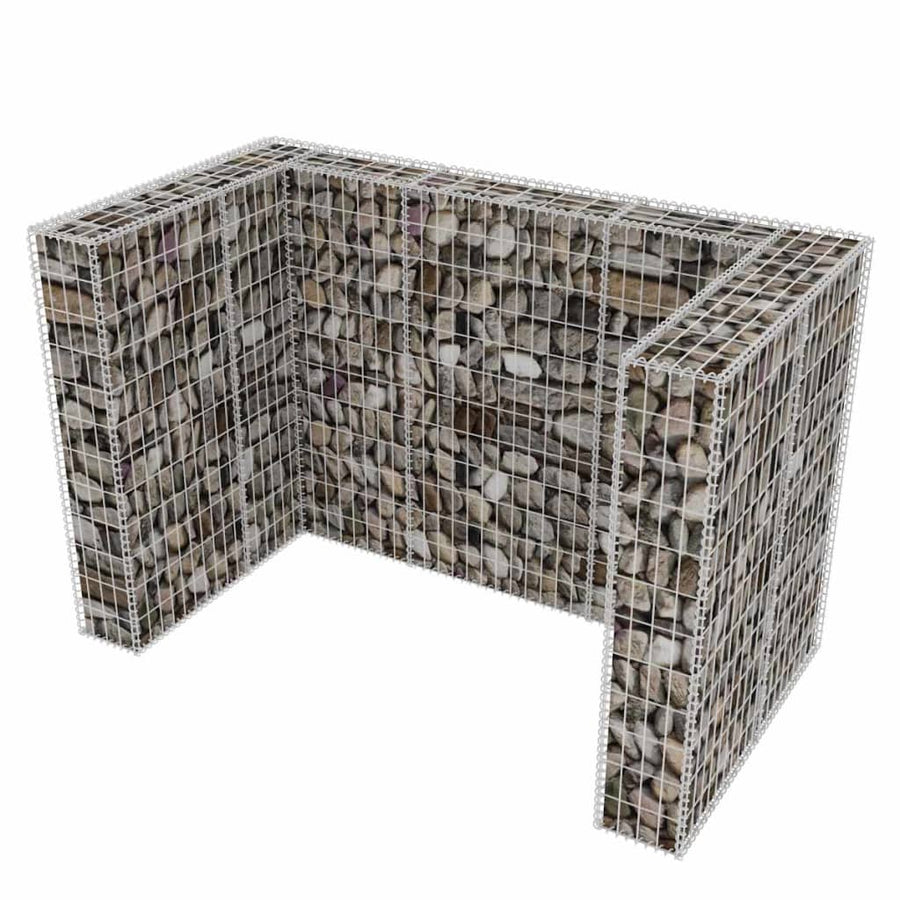 Schanskorf Dubbele Vuilnisbak Ombouw Staal 180 x 100 x 120 cm