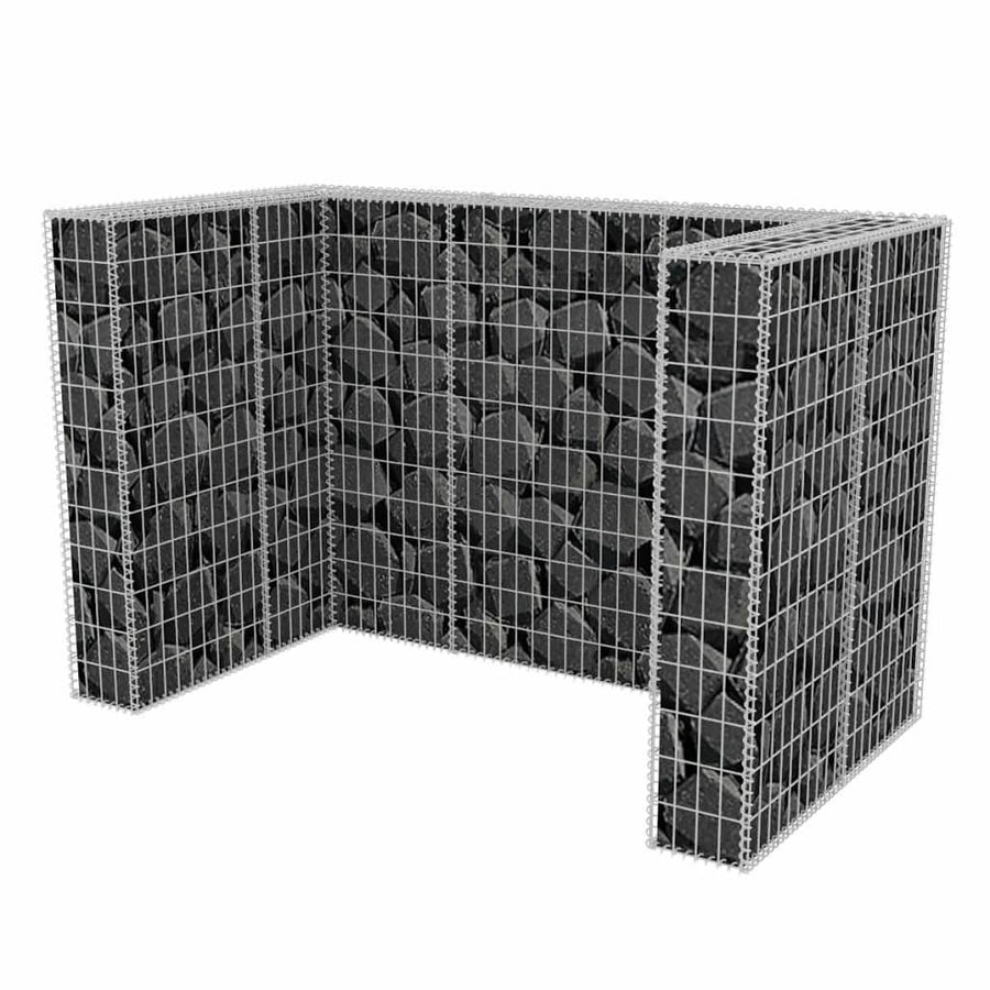 Schanskorf Dubbele Vuilnisbak Ombouw Staal 180 x 100 x 120 cm