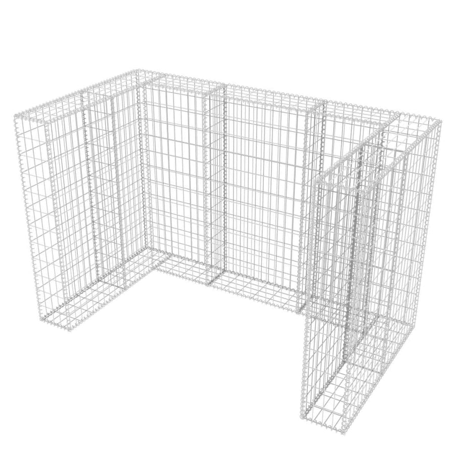Schanskorf Dubbele Vuilnisbak Ombouw Staal 180 x 100 x 120 cm