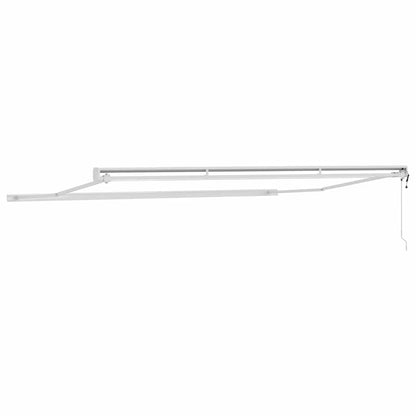 Zijde Frame Wit 400 × 300 cm Aluminium