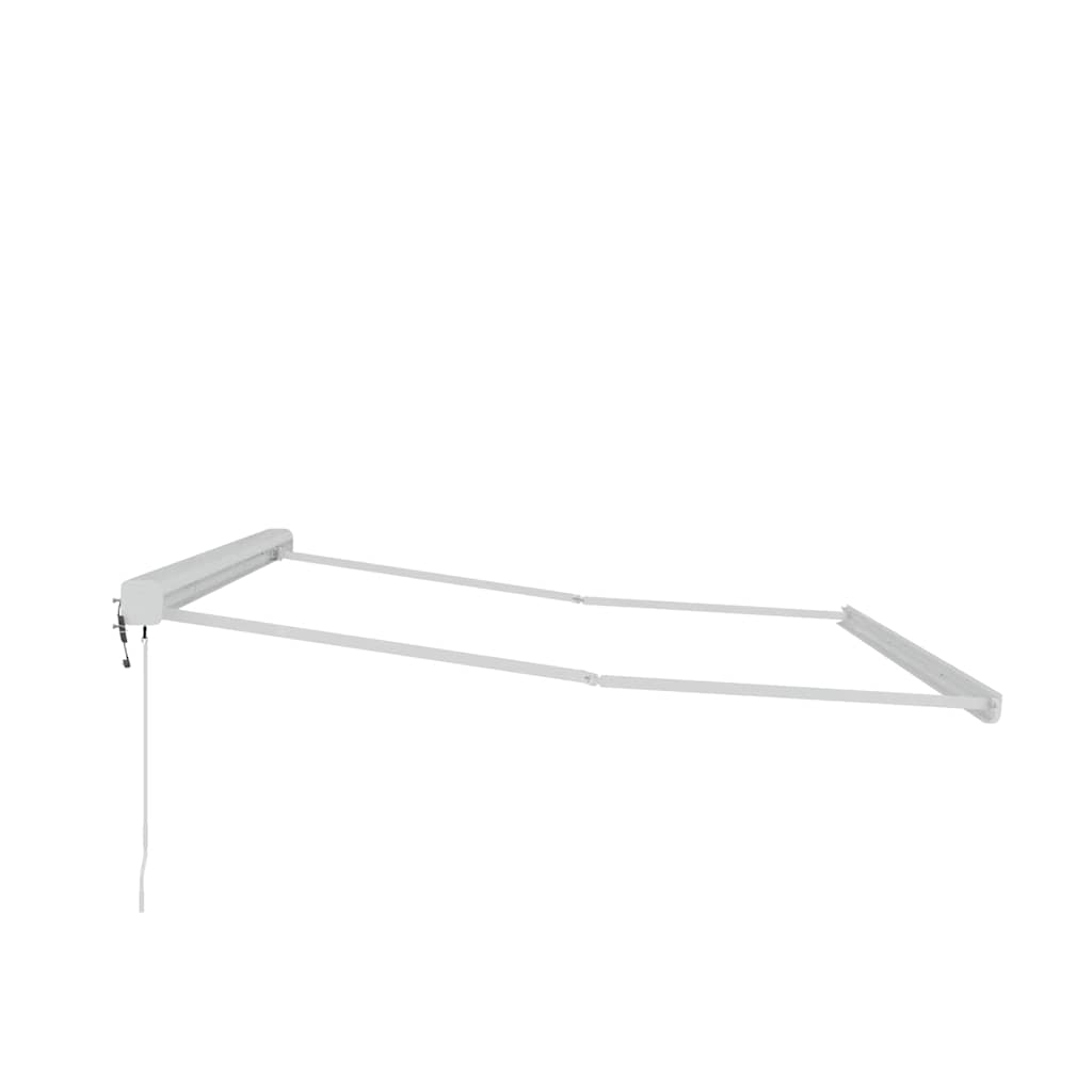 Zijde Frame Wit 400 × 300 cm Aluminium