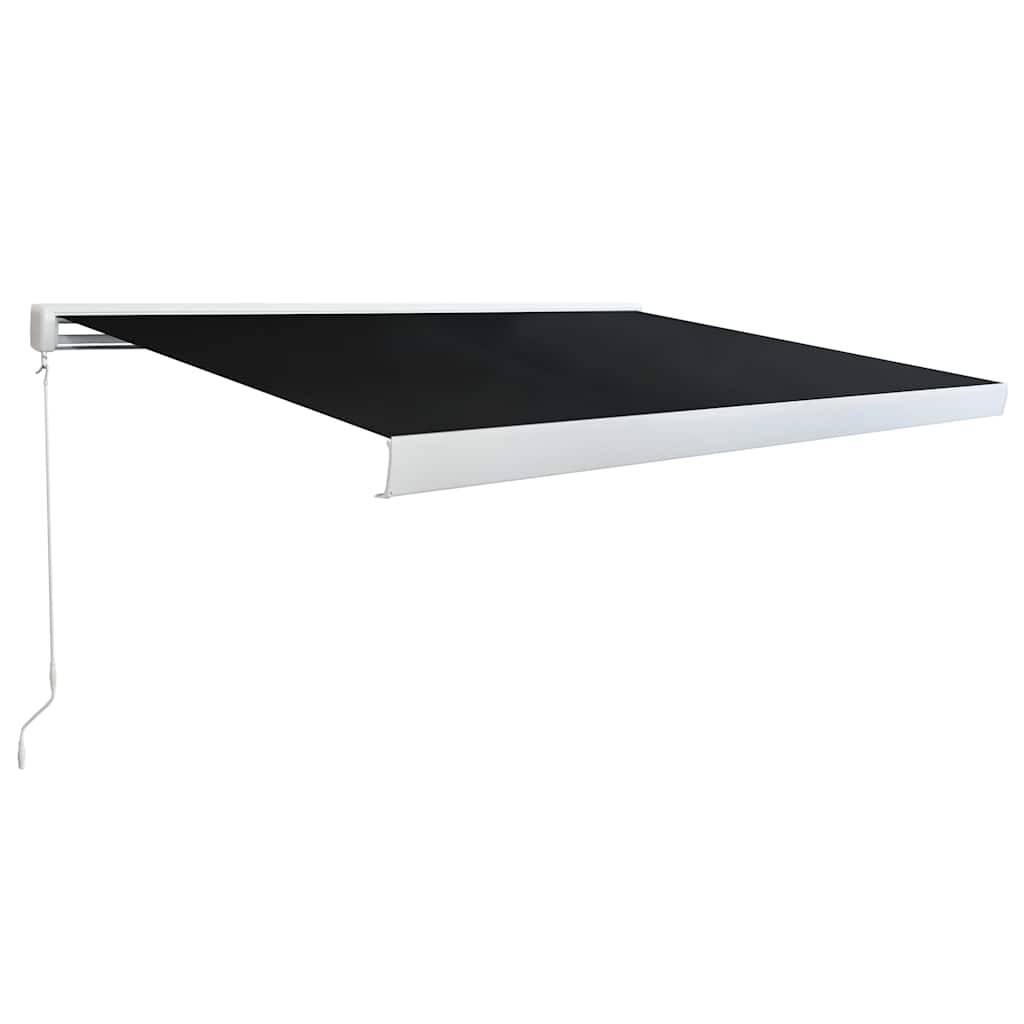 | Uitschuifbare luifel | Zwart 400 × 300 cm Aluminium