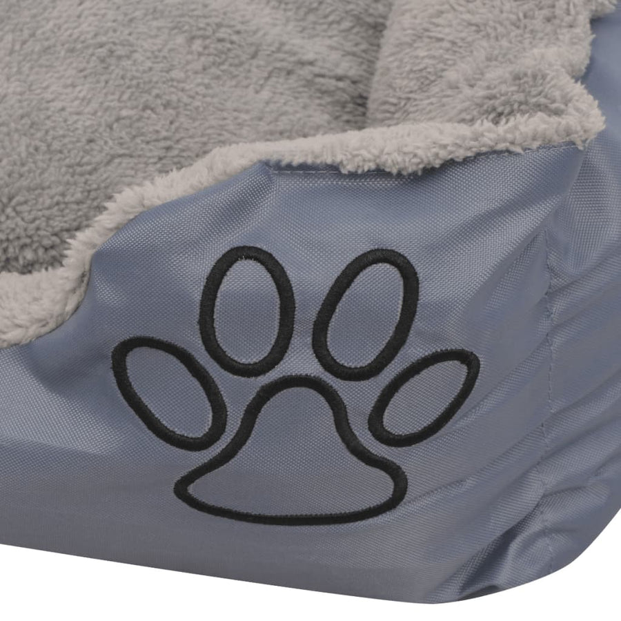 Hondenbed met gewatteerd kussen maat XL grijs xl