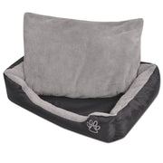 Hondenbed M zwart 65x48x18 cm