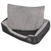Hondenbed L 75x58x19 cm zwart