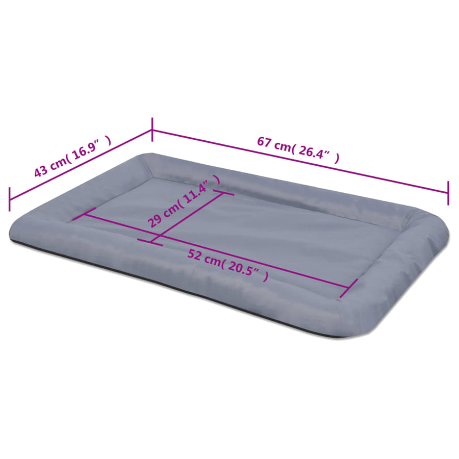 Hondenmatras maat L grijs l Grijs
