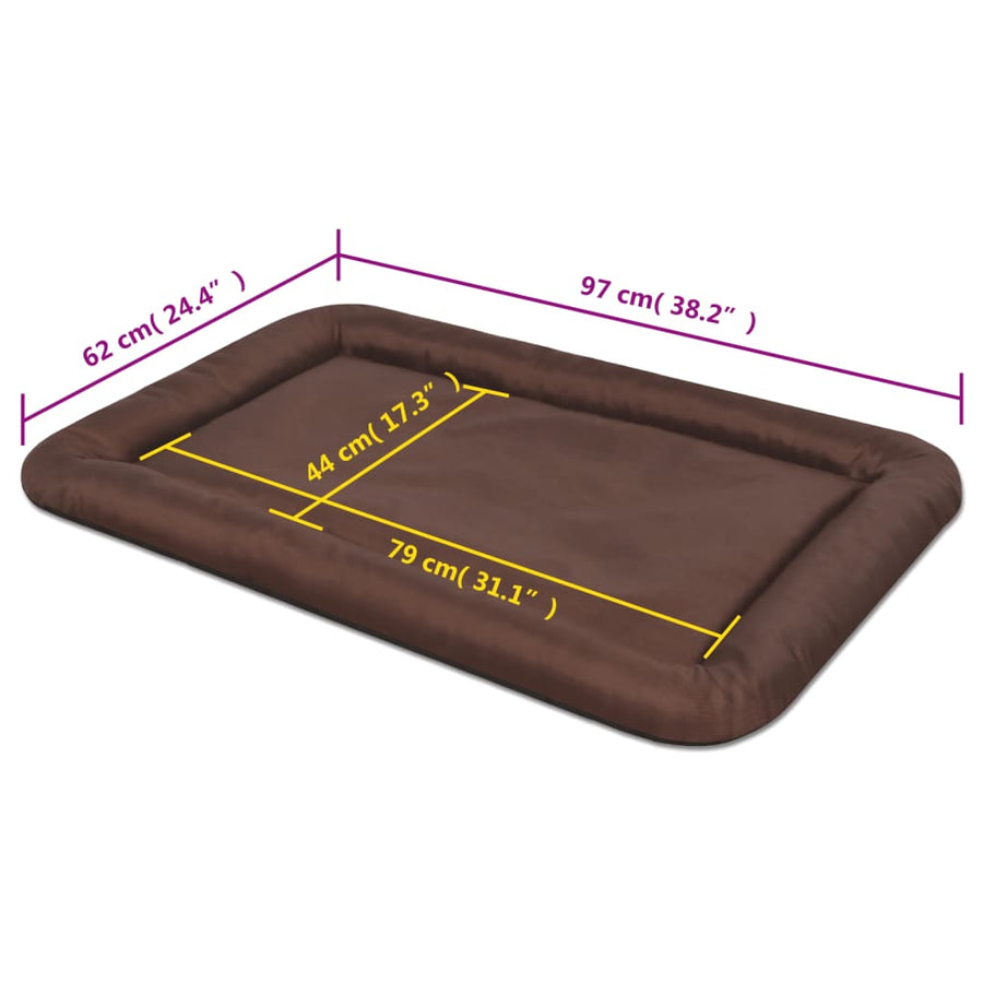 Hondenmatras maat XXL bruin xxl Bruin