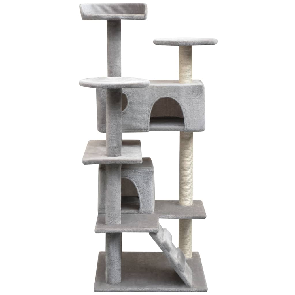 Kattenkrabpaal Met Sisal Krabpalen 125 Cm 67 x 67 x 125 cm Grijs