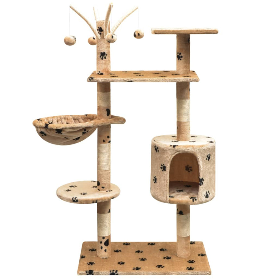 Kattenkrabpaal Met Sisal Krabpalen 125 Cm Grijs