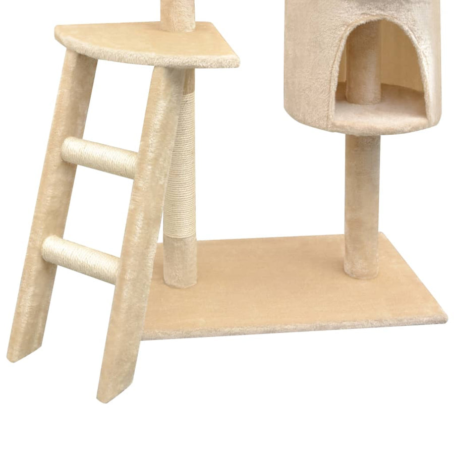 Kattenkrabpaal Met Sisal Krabpalen 150 Cm 97 x 40 x 150 cm Beige