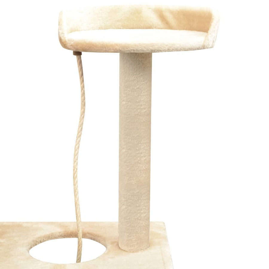 Kattenkrabpaal Met Sisal Krabpalen 150 Cm 97 x 40 x 150 cm Beige
