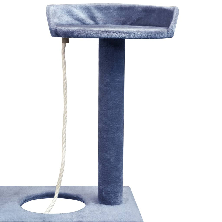 Kattenkrabpaal Met Sisal Krabpalen 150 Cm Donkerblauw 97 x 40 x 150 cm