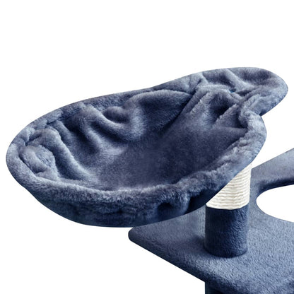 Kattenkrabpaal Met Sisal Krabpalen 150 Cm Donkerblauw 97 x 40 x 150 cm