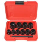 Bolt extractor set 11-piece steel