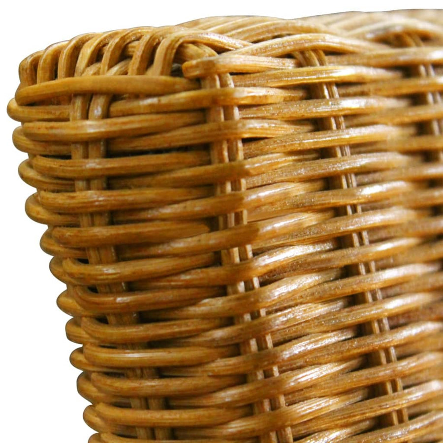 Eetkamerstoelen Natuurlijk Rattan Bruin 2