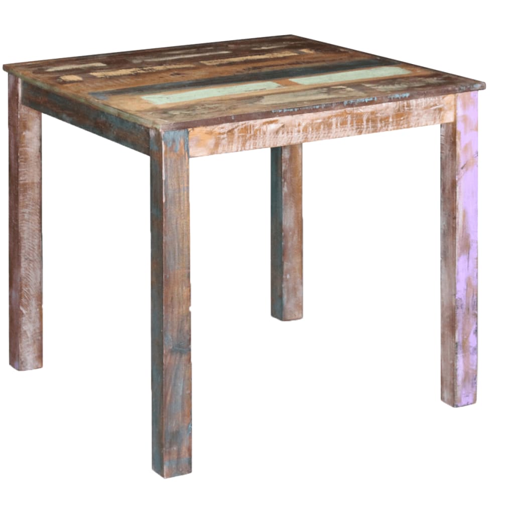 Eettafel 80X82X76 Cm Massief Gerecycled Hout 80 x 82 x 76 cm