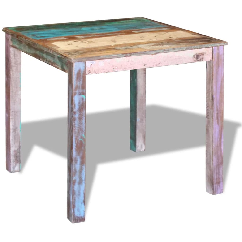 Eettafel 80X82X76 Cm Massief Gerecycled Hout 80 x 82 x 76 cm