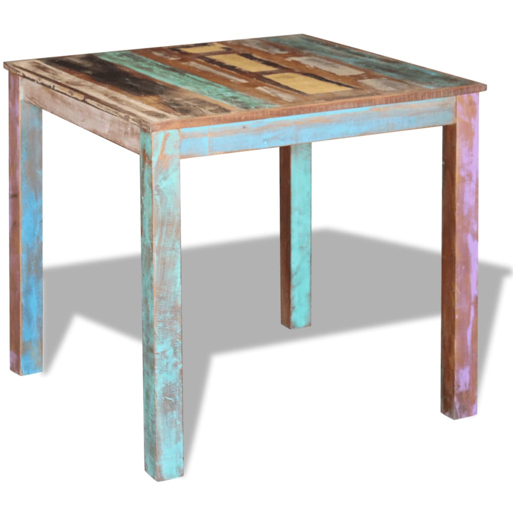 Eettafel 80X82X76 Cm Massief Gerecycled Hout 80 x 82 x 76 cm