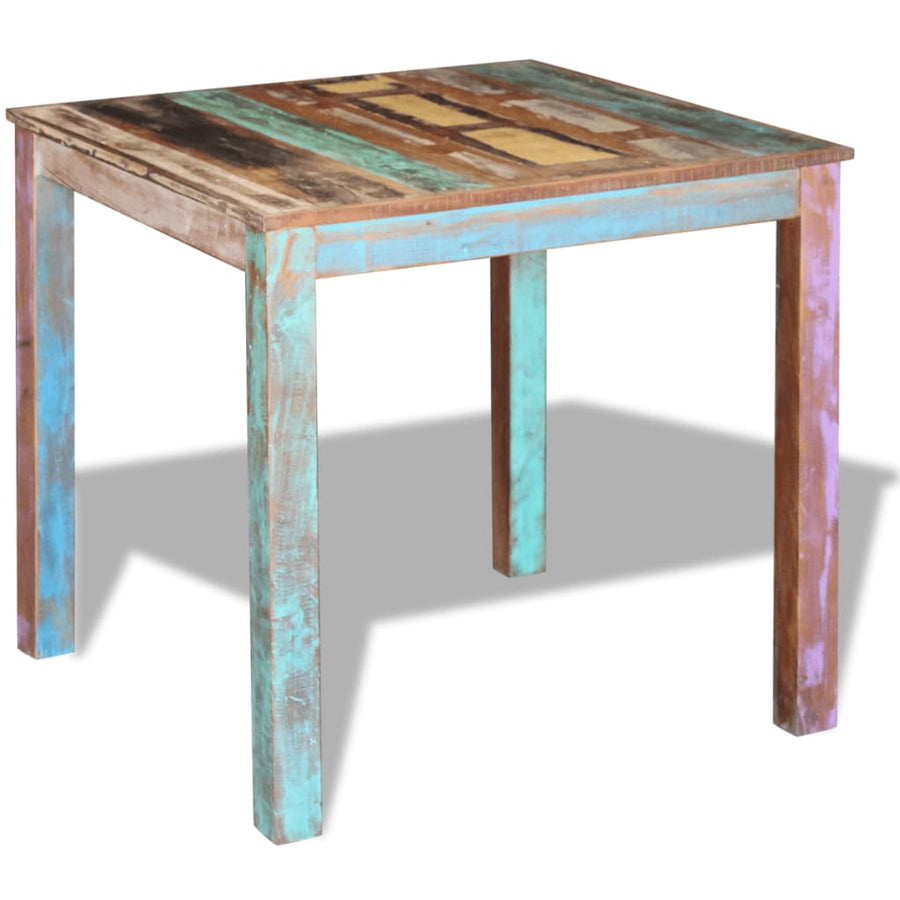 Eettafel 80X82X76 Cm Massief Gerecycled Hout 80 x 82 x 76 cm