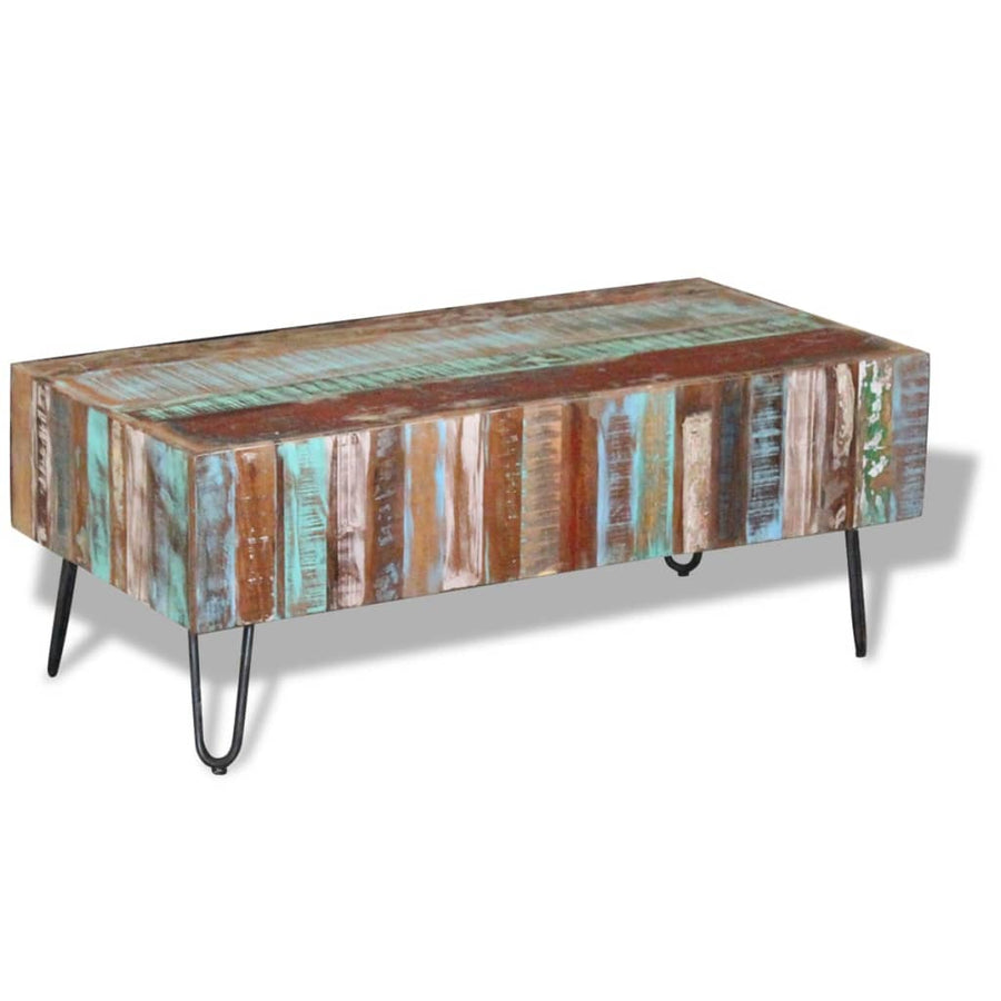 Salontafel 100X50X38 Cm Massief Gerecycled Hout